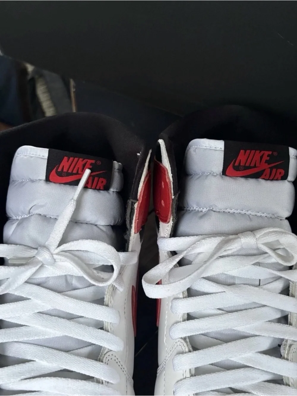 Size 15 - Nike Air Jordan 1 Retro High OG Heritage Red/White - BARELY WORN